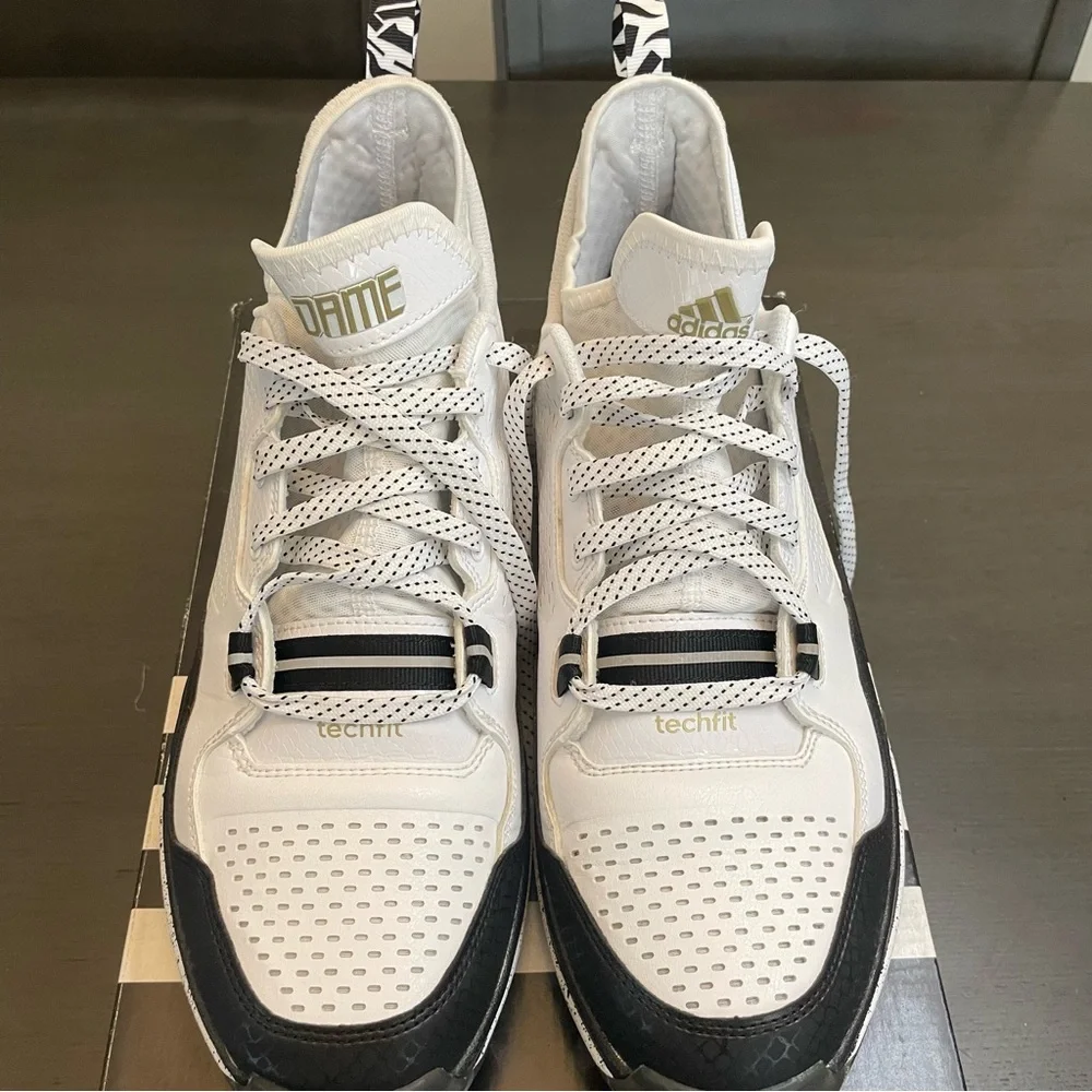 Adidas D Lillard 1 NYC All Star Black and White Men's Basketball Shoe Size 12 - Picture 6 of 10